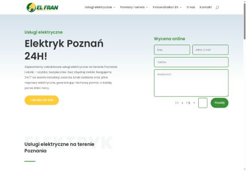 El-Fran Karpiński Krzysztof Instalatorstwo i Pomiary Elektryczne